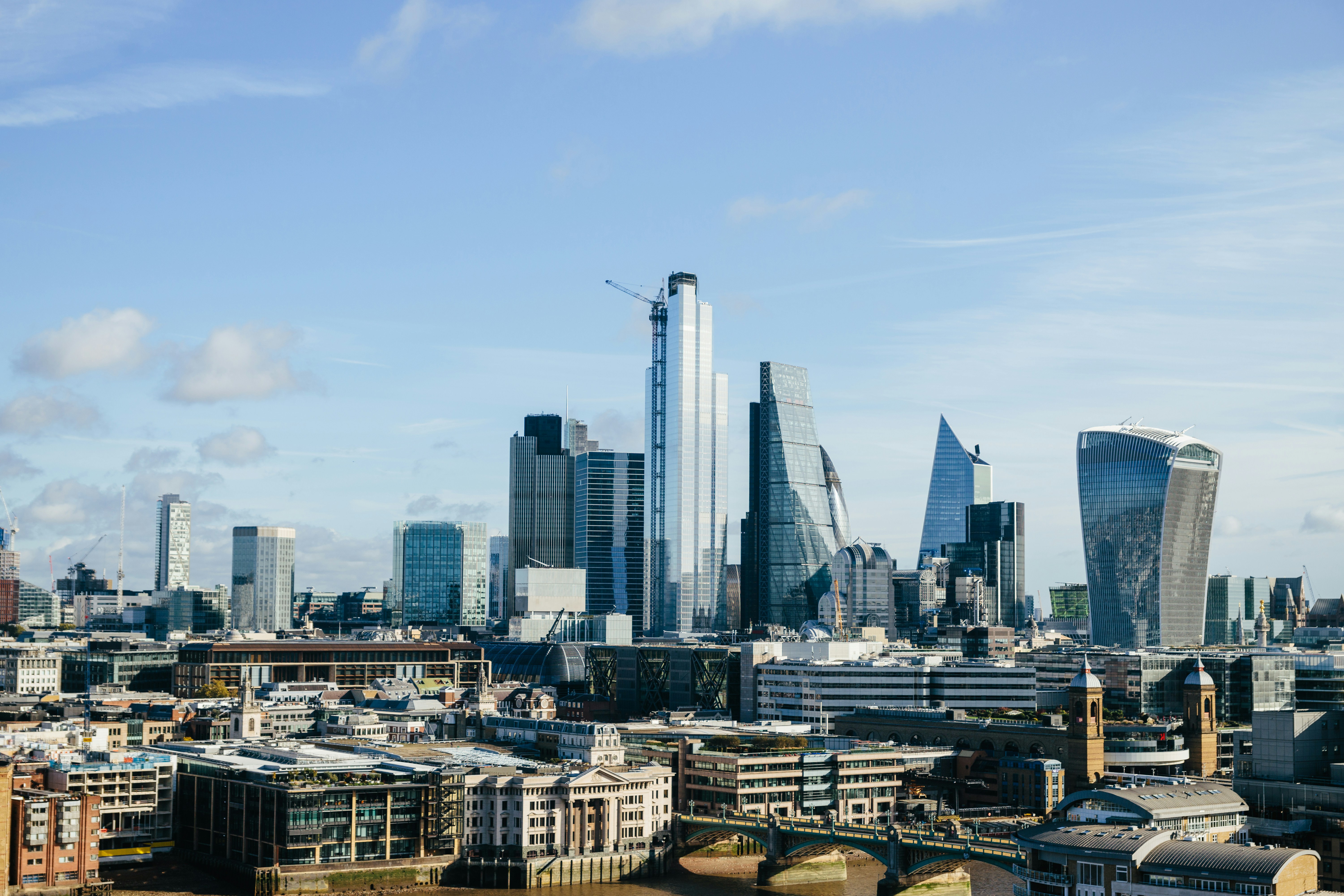 Cityscape of commercial property